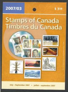 Canada MNH  Quarterly pack 2007 #3