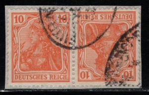 Germany Scott # 119a, used, opp, tete beche, K1