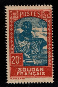 French Sudan Scott 68 MH* typical centering