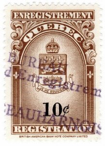 (I.B) Canada Revenue : Quebec Registration 10c (1971)