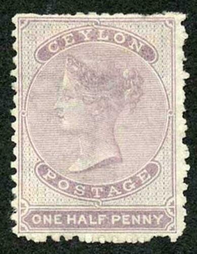 Ceylon SG48 1/2d Dull Mauve Wmk Crown CC M/M 