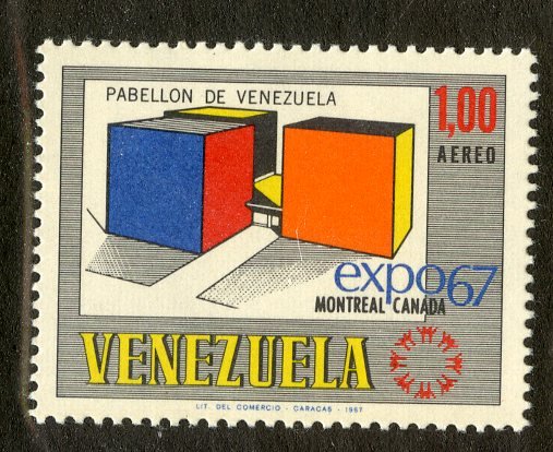 VENEZUELA C951 MNH  SCV $1.25 BIN .75  EXPO '67