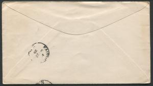 NEW BRUNSWICK SPLIT RING TOWN CANCEL COVER BONNEY RIVER STATION