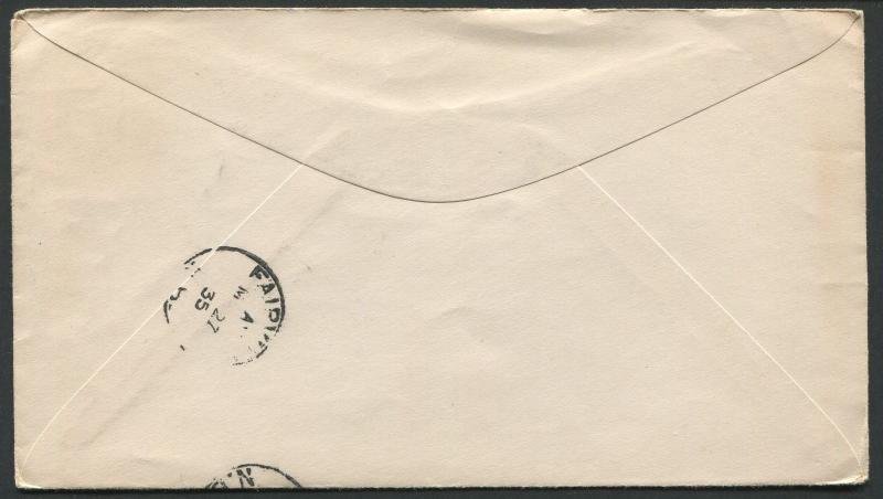 NEW BRUNSWICK SPLIT RING TOWN CANCEL COVER BONNEY RIVER STATION