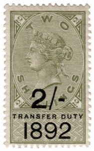 (I.B) QV Revenue : Transfer Duty 2/- (1892)