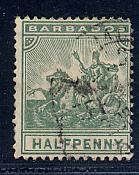 Barbados Scott # 92, used