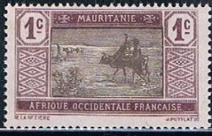 Mauritania 18, 1c Crossing Desert, MH, VF