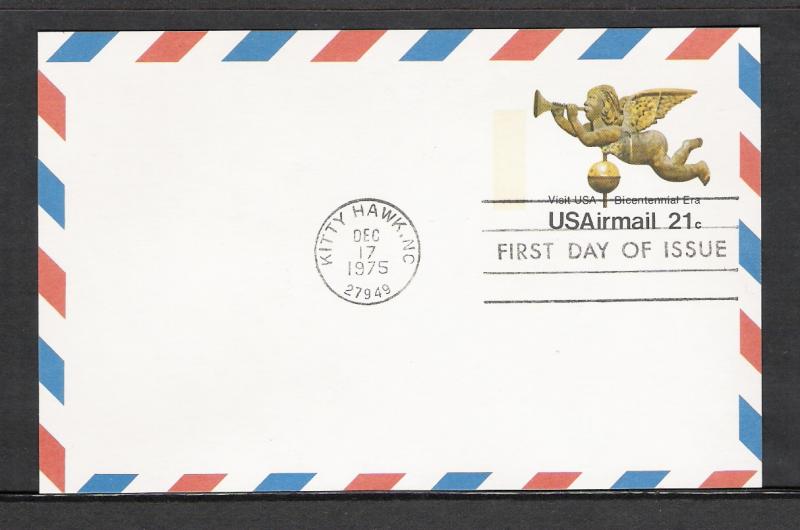 US #UXC16 Airmail Postal Card FDC