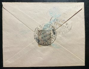 1930 Calcutta India Experimental Flight Airmail cover To Allahabad Hanaidi Wapit