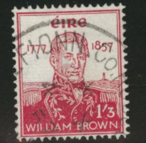 Ireland Scott 162 used 1957 Admiral Brown money stamp CV$20