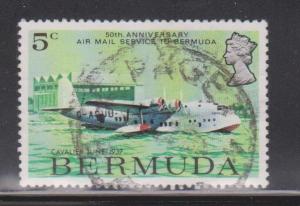 BERMUDA Scott # 318 Used - 50 Years Of Airmail Service