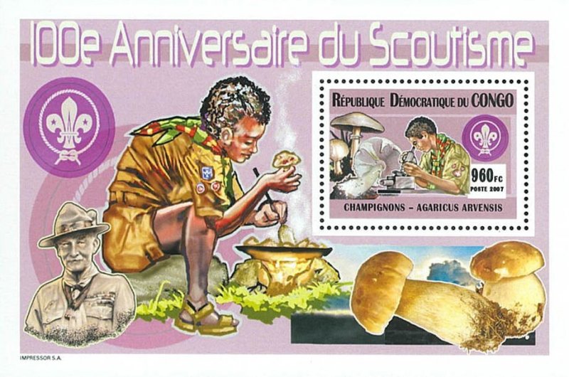 Scouting 100th anniversary- Mushrooms (2007) - Imperf. - Full-