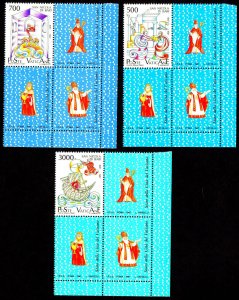 Vatican 803-5 + Labels BR Blocks MNH St Nicolas of Bari