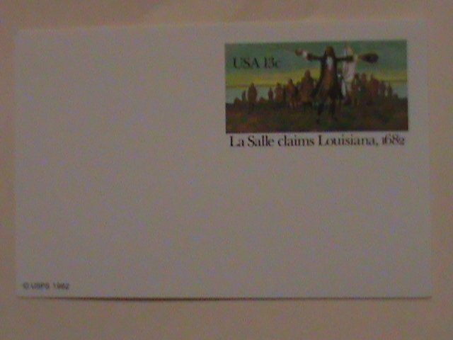 ​UNITED STATES-1982-LA SALLE CLAIMS LOUISIANA-1682-MNH POST CARD-VERY FINE