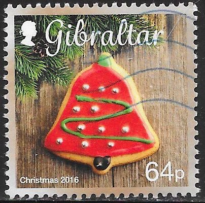 Gibraltar 1590 Used - Christmas Cookies - Bell