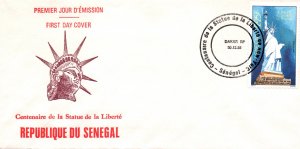 Senegal 700 Statue of Liberty U/A FDC