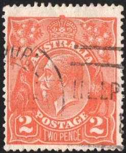 Australia SC#27 2d King George V (1920) Used