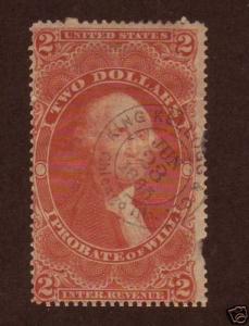 United States-1862-18-SC R83c-Used-Probate of Will