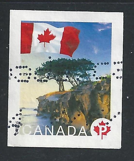 Canada #2190 (51c) P Flag Over Cliff Near Chemanus, BC