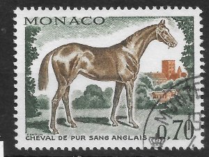MONACO SG996 1970 70c ENGLISH THOROUGHBRED USED 