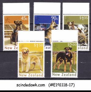 NEW ZEALAND - 2006 DOGS / PET ANIMALS -  5V - MINT NH