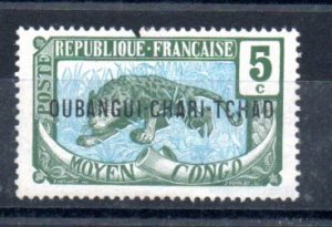 OUBANGUI-CHARI - FRENCH COLONIAL  - 1915 - DEFINITIVE - LEOPARD - 5 -