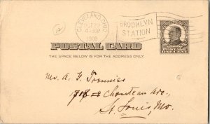 United States Ohio Brooklyn Station Cleveland, Ohio 1909 American Flag Type B...