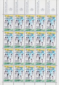 Liechtenstein 1986 EUROPA Sheets of 20. Swallows & Robins Scott 829-30 VF/NH