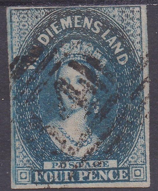 TASMANIA 1855 QV CHALON 4D WMK STAR USED 