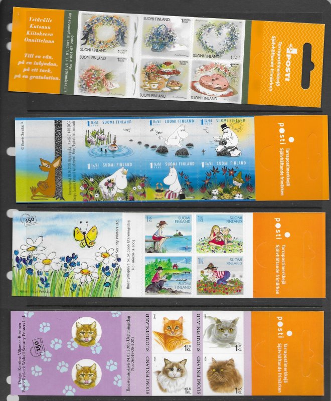 Finland 1033a, 1290 & more 8 diff. MNH bklts. vf see desc. 2020 CV$110.00