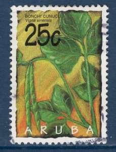 Aruba   #122  used  1995    vegetables 25c