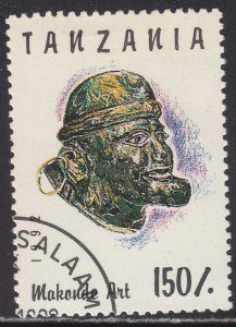 Tanzania 985F Makonde Face Art 1992