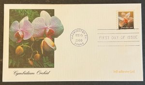 CYMBIDIUM ORCHID #3455 DEC 15 2000 WASHINGTON DC FIRST DAY COVER (FDC) BX3-2