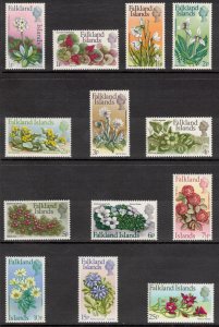 FALKLAND ISLANDS 1972 Flowers; Scott 210-22, SG 276-88; MNH