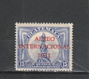 Guatemala  Scott#  C15 MNH  (1931 Overprinted)