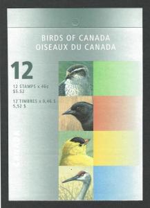 Canada MNH Booklet bk218a glued flap  sc # 1777b