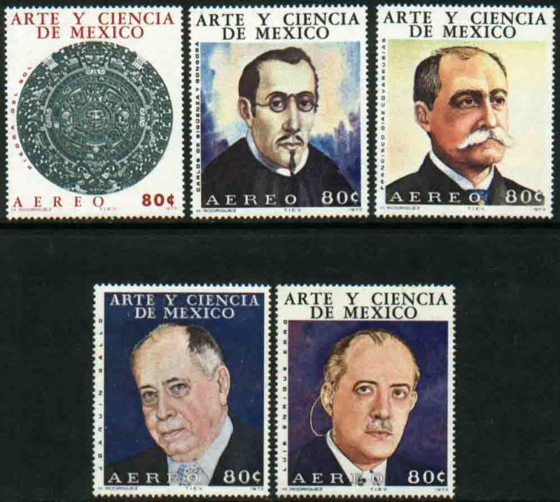 MEXICO C417-C421 Art & Science (Series 3) MNH