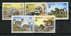 Lesotho Stamps # 228-32 XF OG NH 2 Low Value Few Toned Perfs