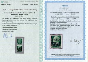 GERMANY OCCUPATION WW2 ZANTE OUTSTANDING COLLECTION ALL WITH VALID CERTIFICATES