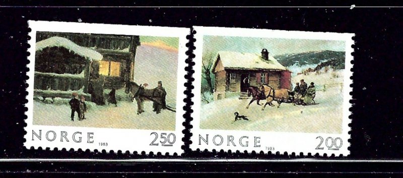 Norway 831-32 MNH 1983 Christmas