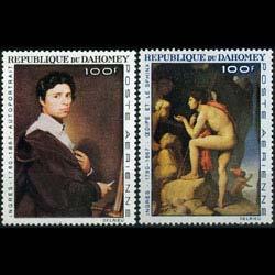 DAHOMEY 1967 - Scott# C49-50 Ingres Paintings Set of 2 NH