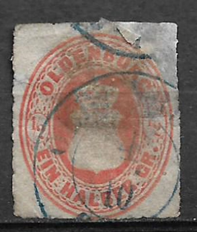 COLLECTION LOT #641 GERMAN STATES OLDENBURG # 17 1862 THIN CV=$110