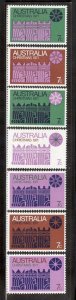 AUSTRALIA SC# 508a-g F-VF LH 1971