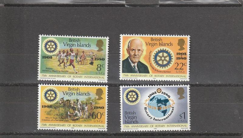 British Virgin Islands  Scott#  381-4  MNH