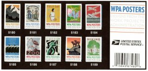 2017 WPA POSTERS  #5180-5189 Forever  - SINGLES READY TO MOUNT -  MNH VF  