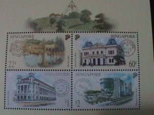 ​SINGAPORE-2000-SC#939-POSTAL LANDMARK-  POST OFFICE & CANCELS-MNH S/S -VF