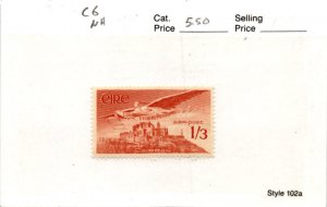 Ireland, Postage Stamp, #C6 Mint NH, 1954 Airmail (AM)