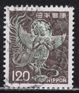 Japan 1079 Used 1972 Mythical Winged Woman, Chusonji