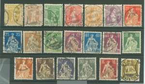 Switzerland #126-145 Used Single (Complete Set)