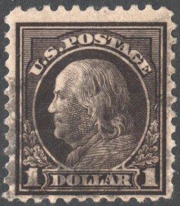 SC#518 $1.00 Franklin Single (1917) Used